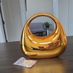 NEW Crescent Moon-Shaped Acrylic Evening Clutch Purse